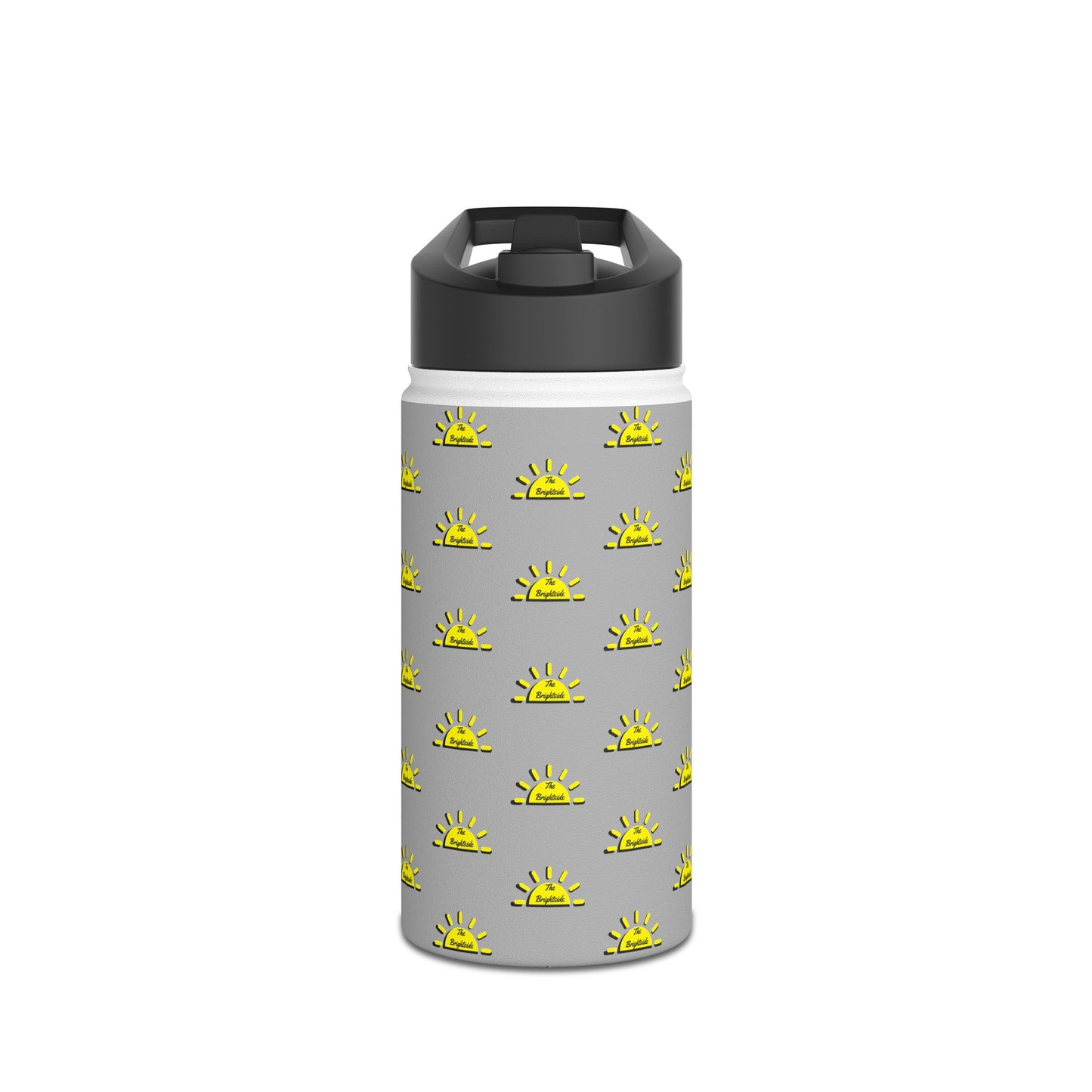 Brightside Gray Stainless Steel Water Bottle