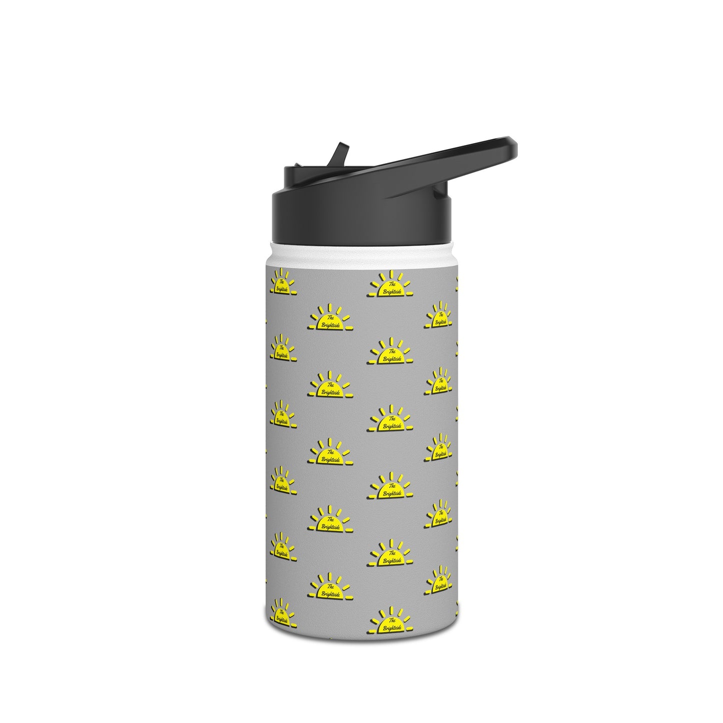 Brightside Gray Stainless Steel Water Bottle