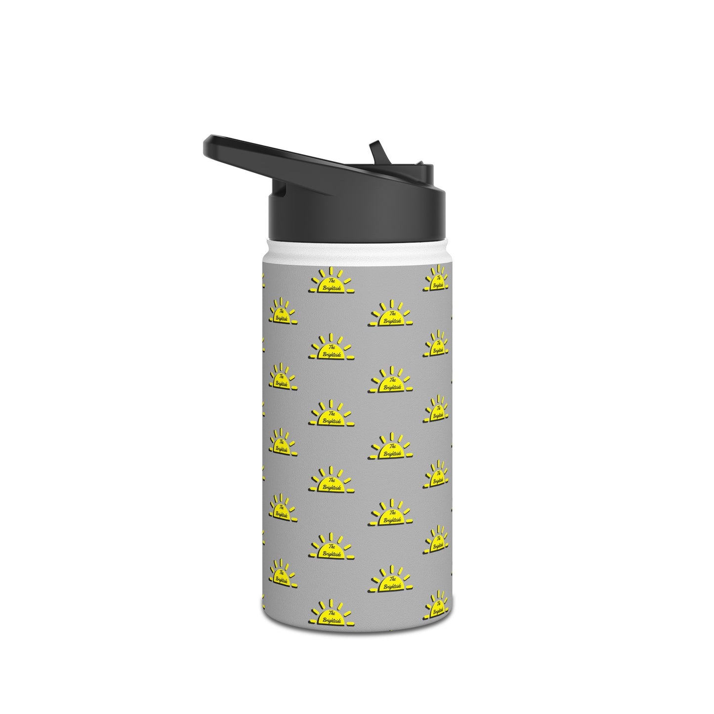 Brightside Gray Stainless Steel Water Bottle